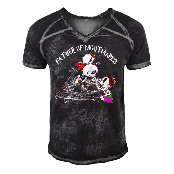 Father Of Nightmares  Essential Men's Short Sleeve V-neck 3D Print Retro Tshirt
