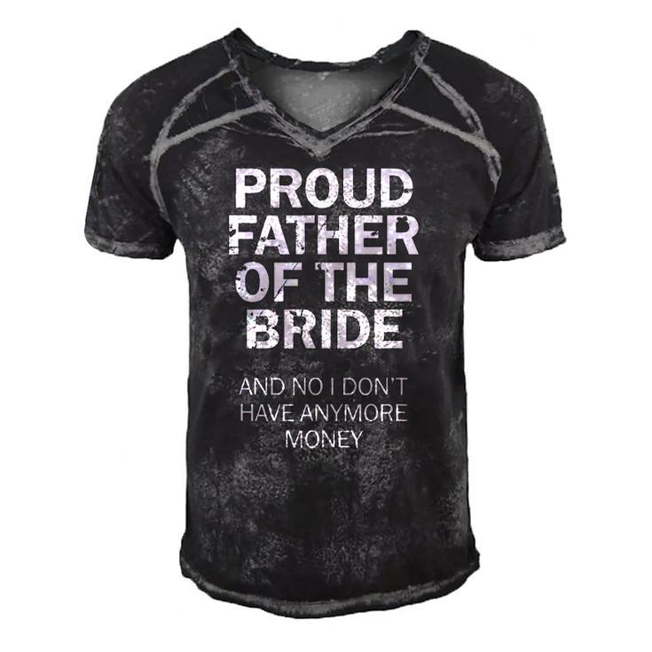 Father Of The Bride  Rehearsal Party Dad Of The Bride Men's Short Sleeve V-neck 3D Print Retro Tshirt