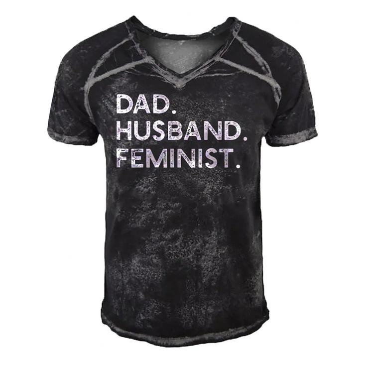 Feminist For Husband - Feminism Gift For Fathers Day Men's Short Sleeve V-neck 3D Print Retro Tshirt