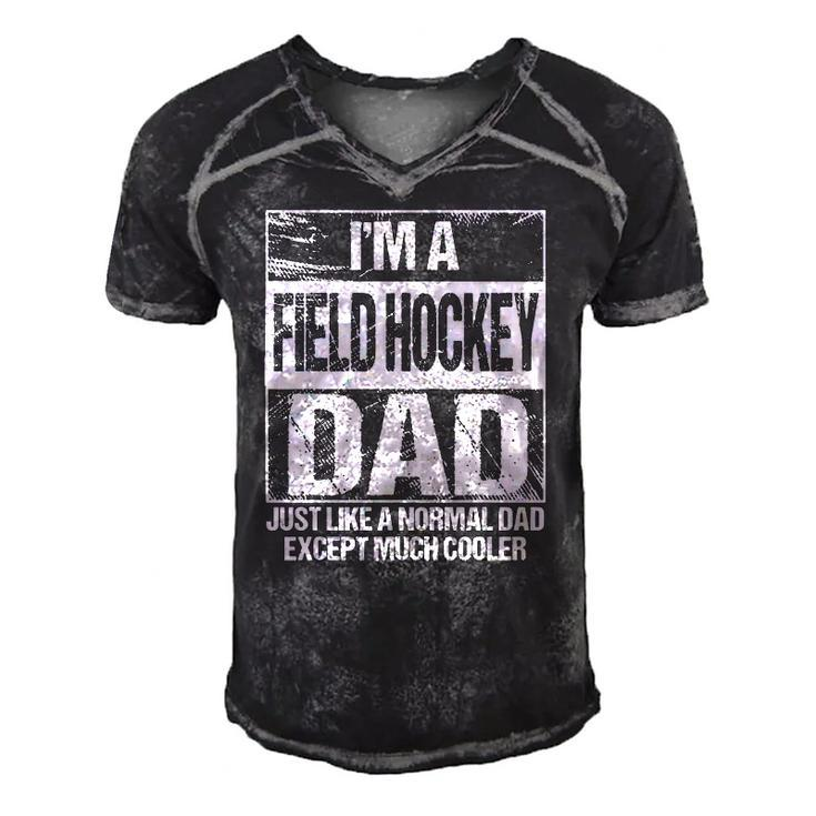 Field Hockey Dad Gift Field Hockey Player Gift Father Men's Short Sleeve V-neck 3D Print Retro Tshirt