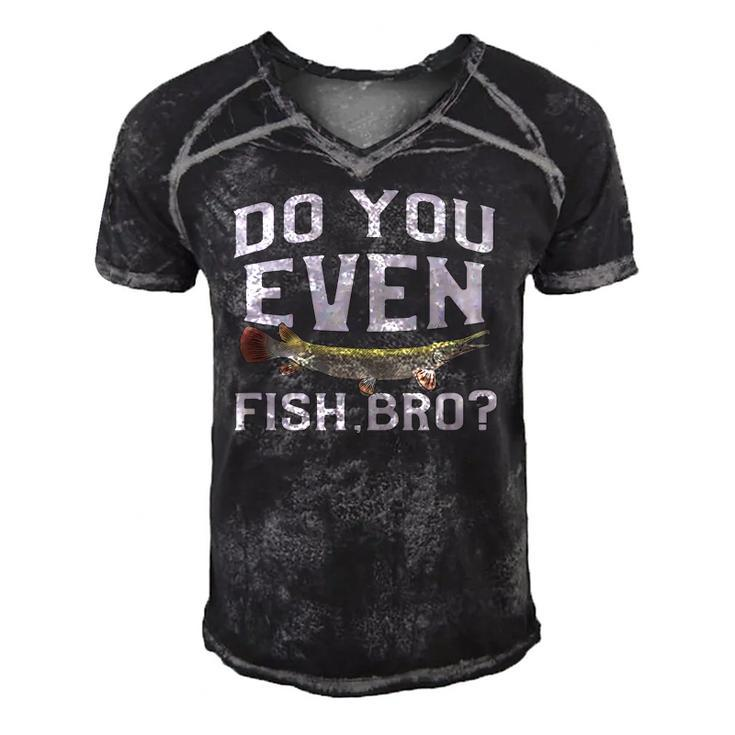 Funny Alligator Gar Fish Saying Freshwater Fishing Gift Men's Short Sleeve V-neck 3D Print Retro Tshirt