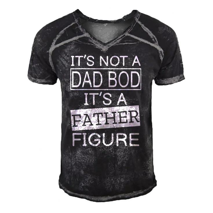 Funny Dad Bod Figure Fathers Day Gift Men's Short Sleeve V-neck 3D Print Retro Tshirt