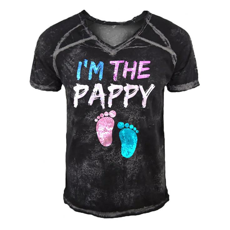 Funny Gender Reveal Clothing For Dad Im The Pappy Men's Short Sleeve V-neck 3D Print Retro Tshirt
