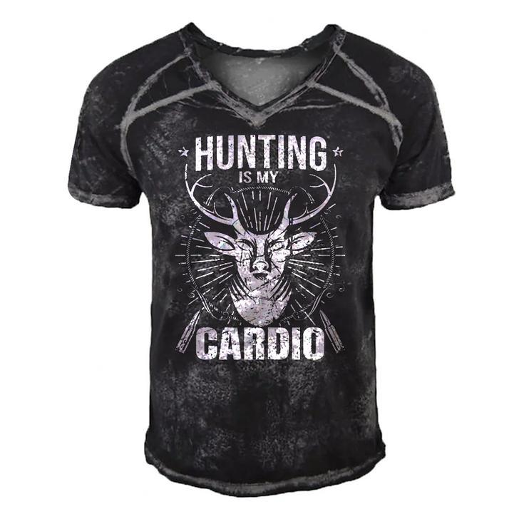 Funny Hunting Deer Hunter Hunting Season Men's Short Sleeve V-neck 3D Print Retro Tshirt