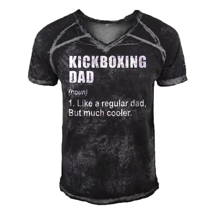 Funny Kickboxing Dad Like Dad But Much Cooler Definition  Men's Short Sleeve V-neck 3D Print Retro Tshirt