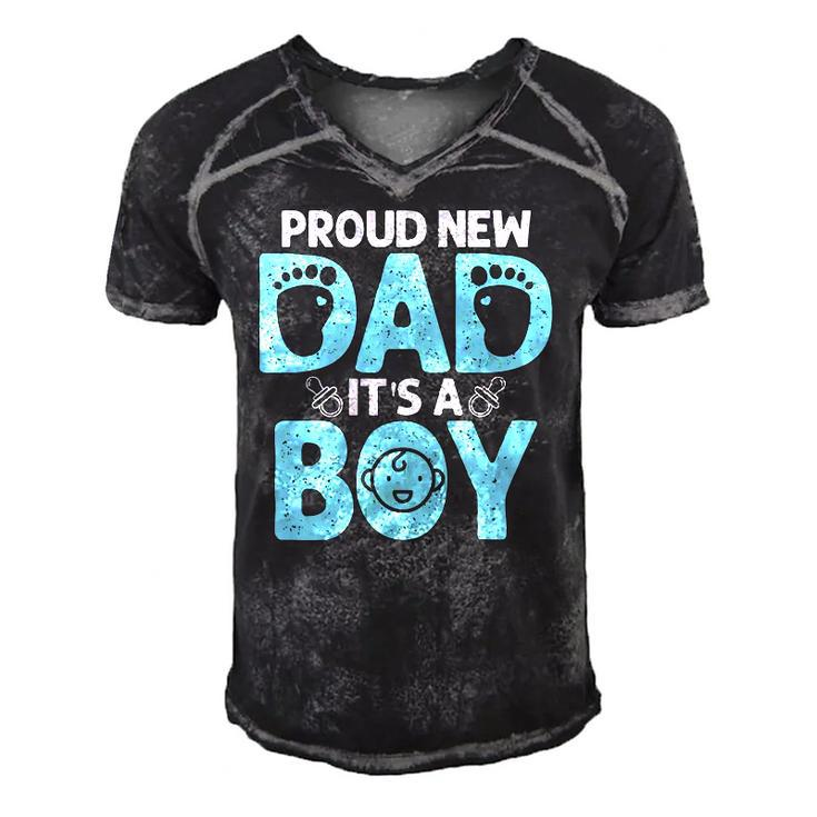 Funny Proud New Dad Gift For Men Fathers Day Its A Boy Men's Short Sleeve V-neck 3D Print Retro Tshirt