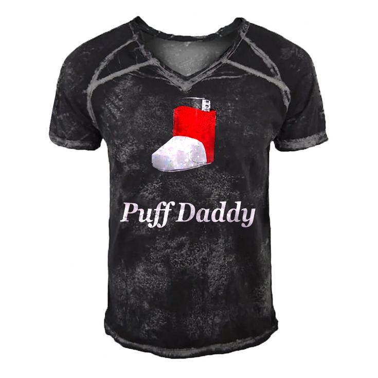 Funny Puff Daddy Asthma Awareness Gift Men's Short Sleeve V-neck 3D Print Retro Tshirt