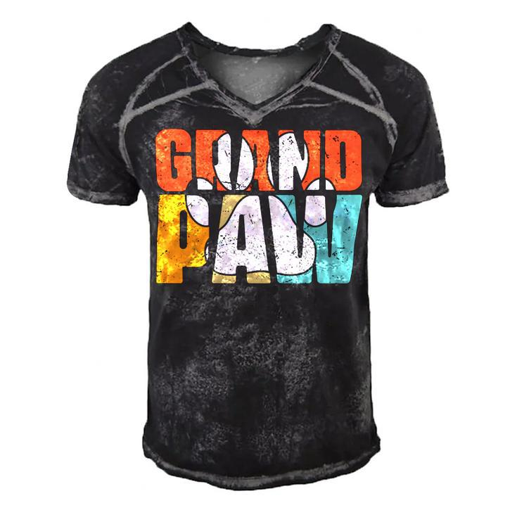 Grand Paw Dog Father Dog Dad Gift Men's Short Sleeve V-neck 3D Print Retro Tshirt