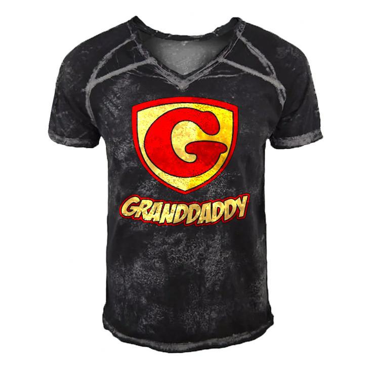 Granddaddy Superhero Boy - Fathers Day Gift Tee Men's Short Sleeve V-neck 3D Print Retro Tshirt