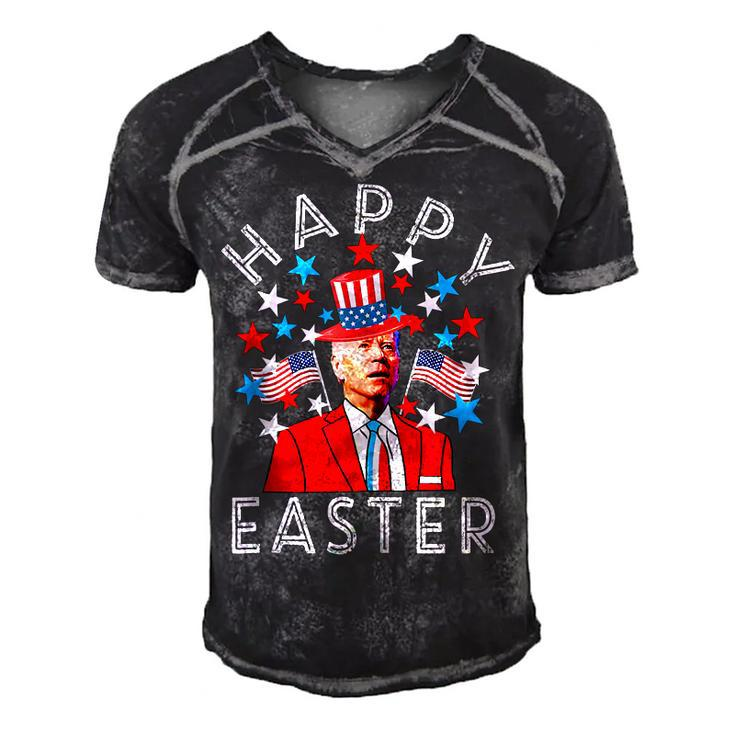 Happy Easter Joe Biden 4Th Of July Memorial Independence Day  V2 Men's Short Sleeve V-neck 3D Print Retro Tshirt