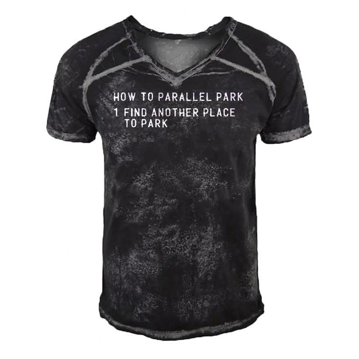 How To Parallel Park Funny New Driver Parking Instructor Men's Short Sleeve V-neck 3D Print Retro Tshirt