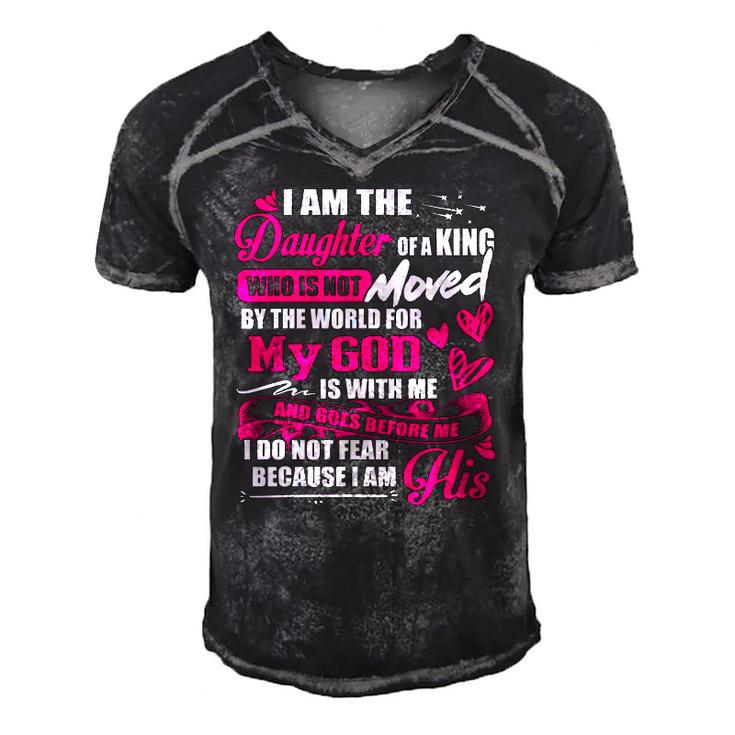 I Am The Daughter Of A King Fathers Day For Women Men's Short Sleeve V-neck 3D Print Retro Tshirt