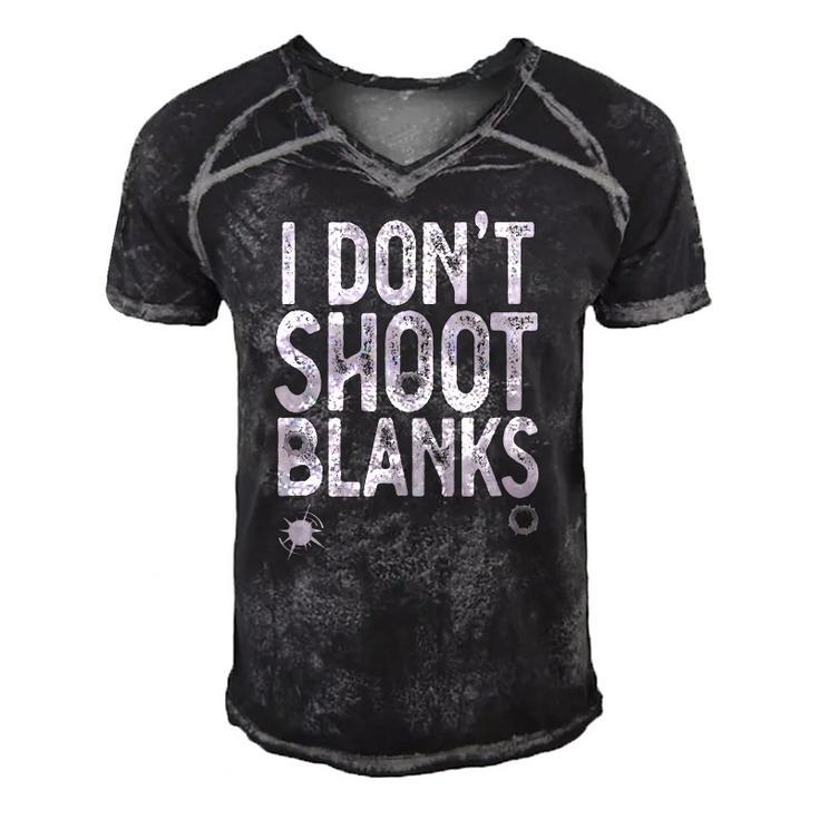 I Dont Shoot Blanks Funny Gift Dad Pregnancy Announcement  Men's Short Sleeve V-neck 3D Print Retro Tshirt