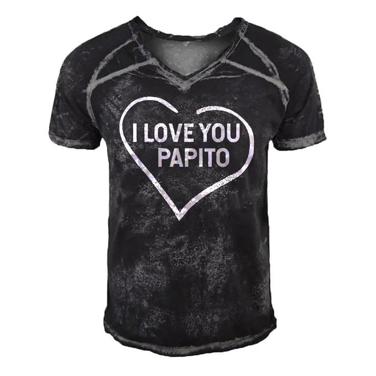 I Love You Papito Fathers Day Men's Short Sleeve V-neck 3D Print Retro Tshirt