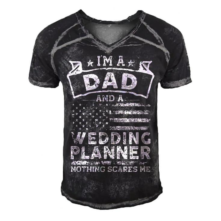 Im A Dad And Wedding Planner | Fathers Day & 4Th Of July  Men's Short Sleeve V-neck 3D Print Retro Tshirt