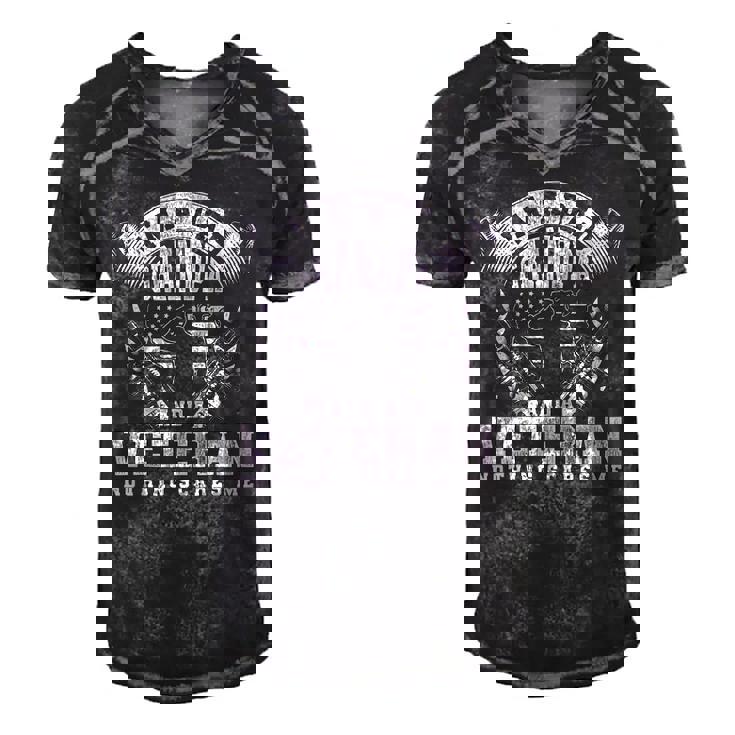 Im A Dad Grandpa And A Veteran Veterans Day Men's Short Sleeve V-neck 3D Print Retro Tshirt