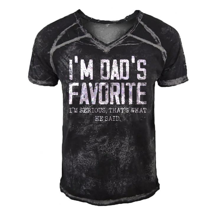 Im Dads Favorite Thats What He Said Funny Men's Short Sleeve V-neck 3D Print Retro Tshirt