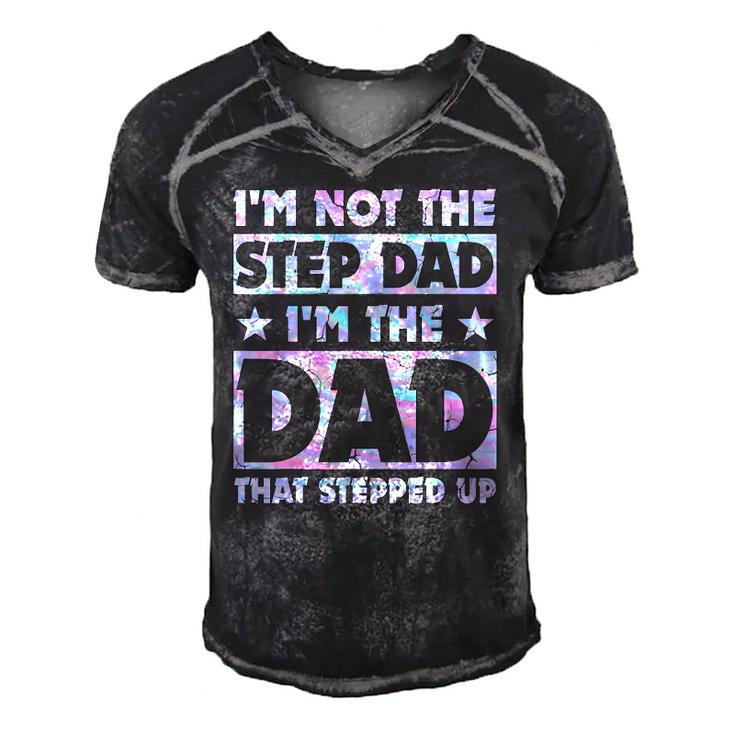 Im Not The Stepdad Im Just The Dad That Stepped Up Funny Men's Short Sleeve V-neck 3D Print Retro Tshirt