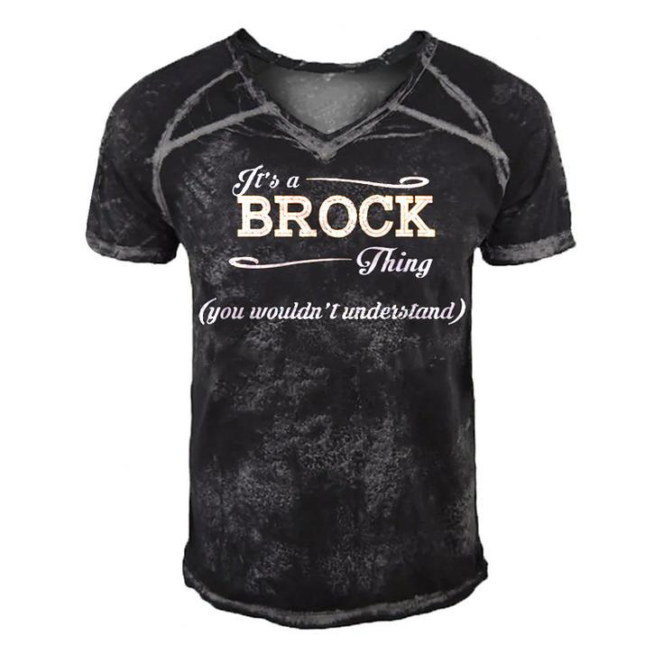 Its A Brock Thing You Wouldnt Understand T Shirt Brock Shirt  For Brock  Men's Short Sleeve V-neck 3D Print Retro Tshirt