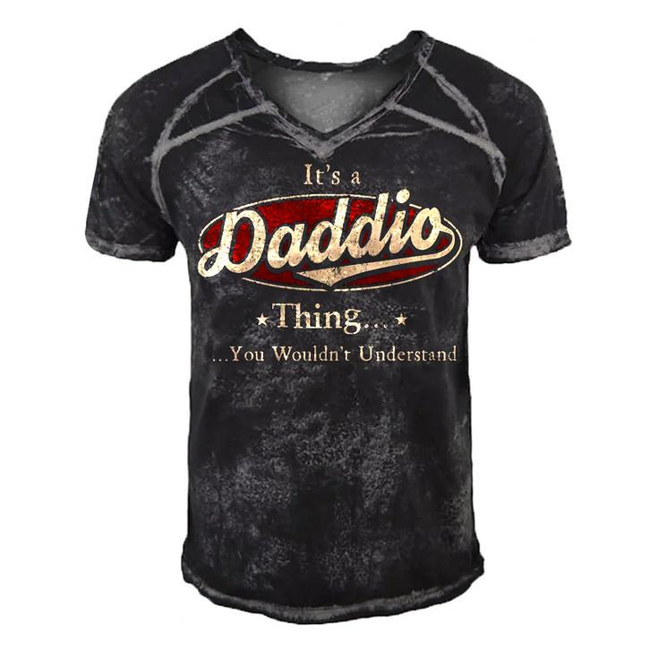 Its A Daddio Thing You Wouldnt Understand Shirt Personalized Name Gifts T Shirt Shirts With Name Printed Daddio Men's Short Sleeve V-neck 3D Print Retro Tshirt