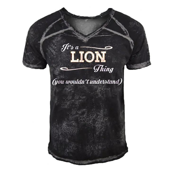 Its A Lion Thing You Wouldnt Understand T Shirt Lion Shirt  For Lion  Men's Short Sleeve V-neck 3D Print Retro Tshirt