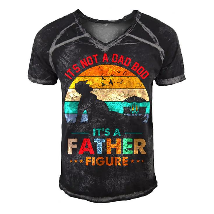 Its Not A Dad Bod Its A Father Figure Fathers Day Dad Jokes  Men's Short Sleeve V-neck 3D Print Retro Tshirt