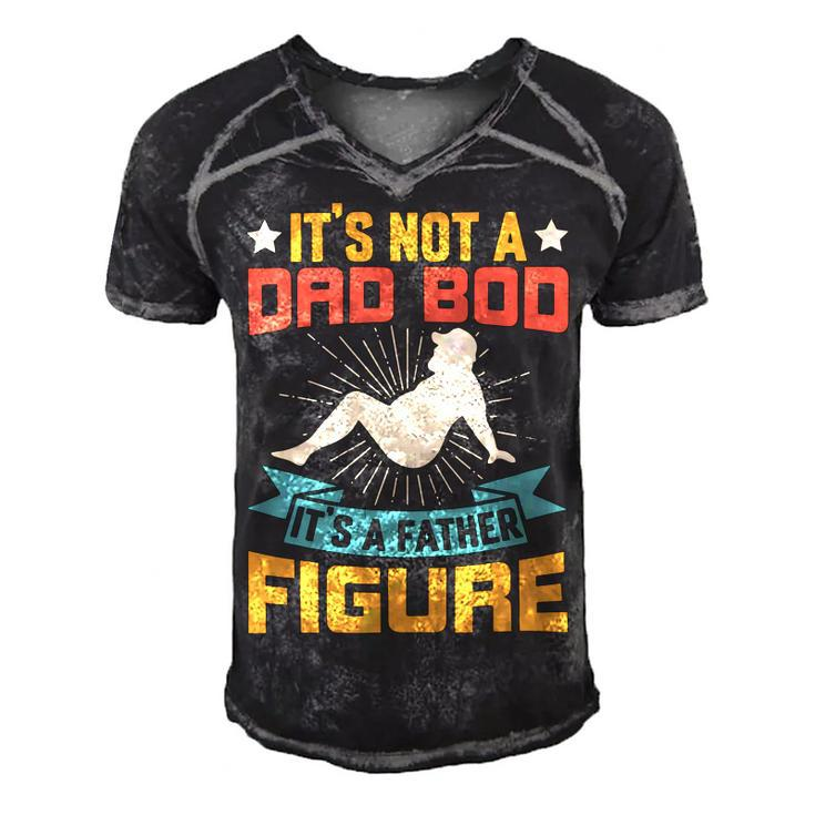 Its Not A Dad Bod Its A Father Figure Fathers Day Gift Men's Short Sleeve V-neck 3D Print Retro Tshirt