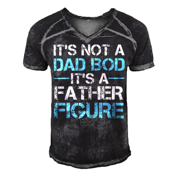 Its Not A Dad Bod Its A Father Figure Fathers Day Men's Short Sleeve V-neck 3D Print Retro Tshirt