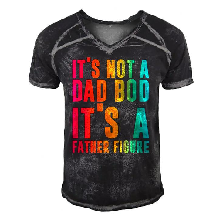 Its Not A Dad Bod Its A Father Figure Funny Phrase Men Men's Short Sleeve V-neck 3D Print Retro Tshirt