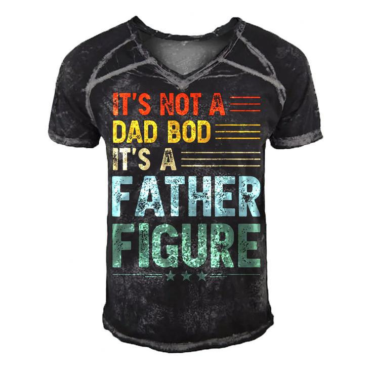 Its Not A Dad Bod Its A Father Figure Men Funny Vintage  Men's Short Sleeve V-neck 3D Print Retro Tshirt