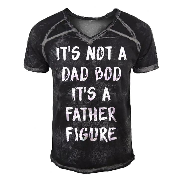 Its Not A Dad Bod Its A Father Figure Men's Short Sleeve V-neck 3D Print Retro Tshirt