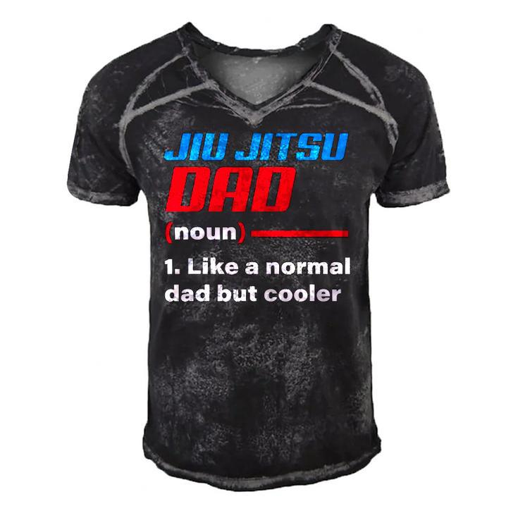 Jiu Jitsu Dad Definition Fathers Day Gift Idea Men's Short Sleeve V-neck 3D Print Retro Tshirt