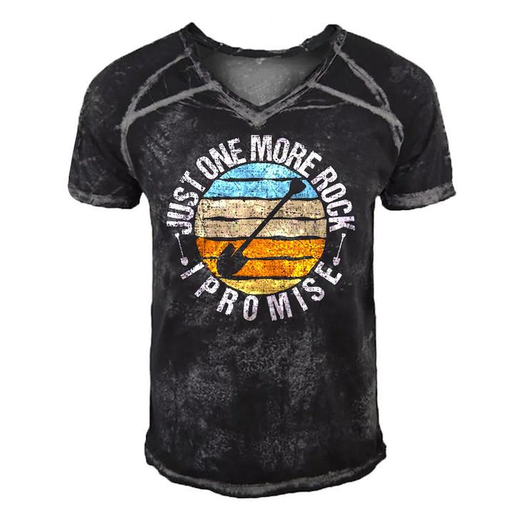 Just One More Rock I Promise - Rock Collector Geode Hunter Men's Short Sleeve V-neck 3D Print Retro Tshirt