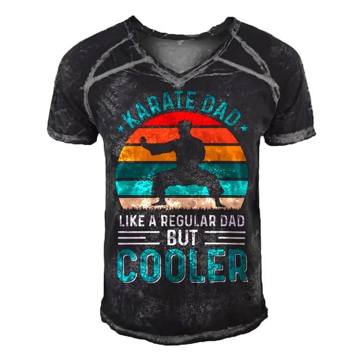 Karate Dad Like Regular Dad Only Cooler Fathers Day Gift Men's Short Sleeve V-neck 3D Print Retro Tshirt