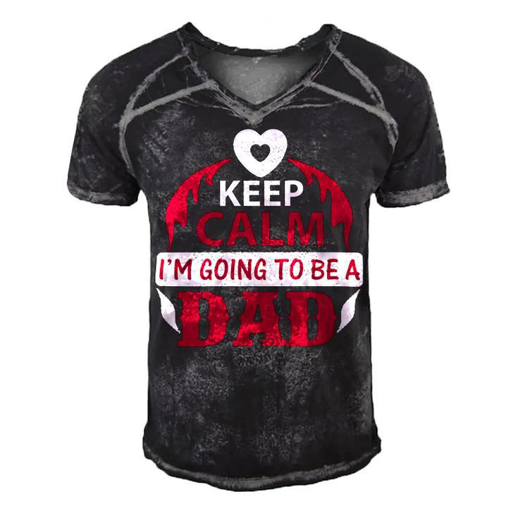 Keep Clam Papa T-Shirt Fathers Day Gift Men's Short Sleeve V-neck 3D Print Retro Tshirt