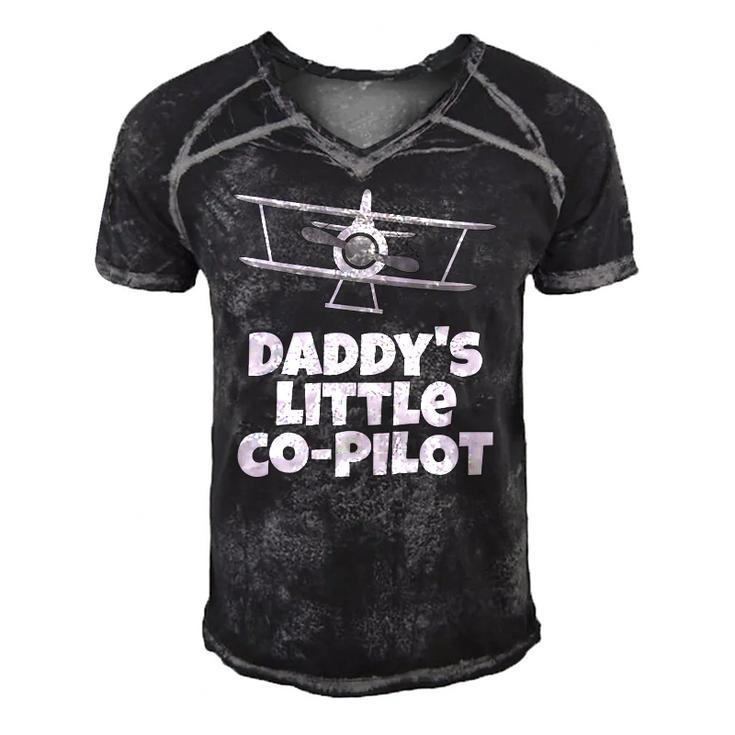 Kids Daddys Little Co Pilot Kids Airplane Men's Short Sleeve V-neck 3D Print Retro Tshirt