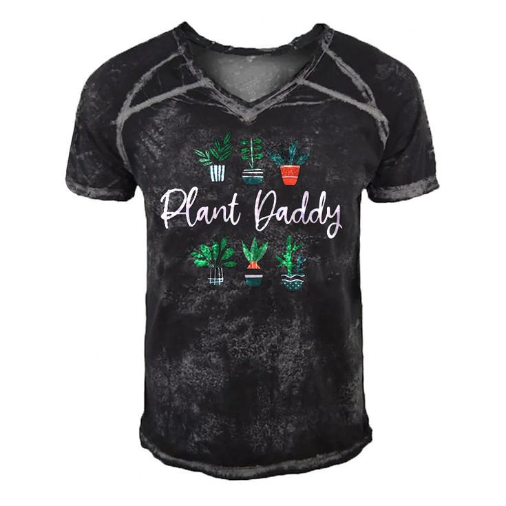 Landscaping Daddy Funny Garden Plant Lover For Gardeners  Men's Short Sleeve V-neck 3D Print Retro Tshirt
