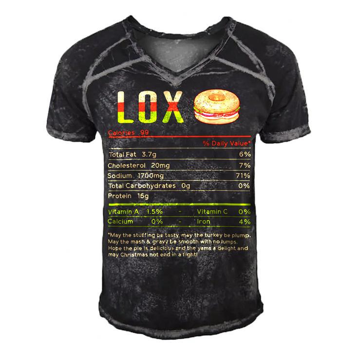 Lox Nutrition Facts Funny Christmas 12 Shirt Men's Short Sleeve V-neck 3D Print Retro Tshirt