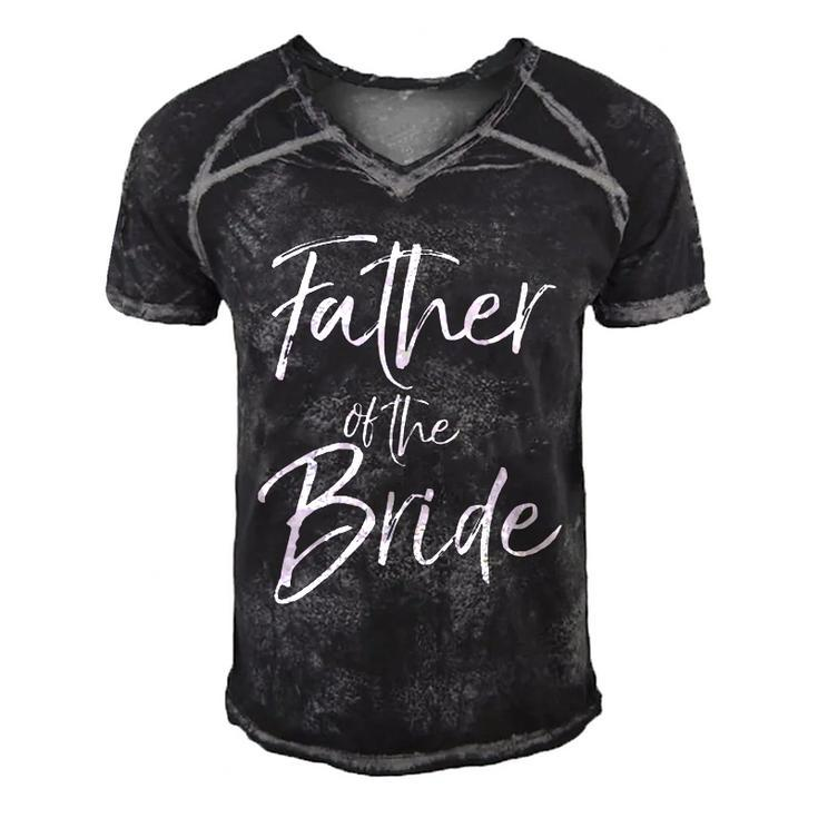 Matching Bridal Party For Family Father Of The Bride  Men's Short Sleeve V-neck 3D Print Retro Tshirt