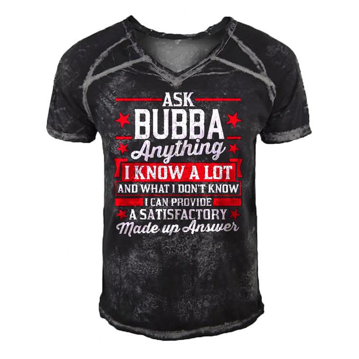 Mens Ask Bubba Anything Funny Bubba Fathers Day Gifts Men's Short Sleeve V-neck 3D Print Retro Tshirt