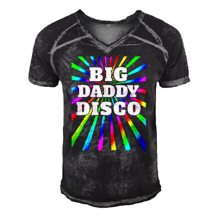 Mens Big Daddy Disco  Disco Party  70S 80S Party Men's Short Sleeve V-neck 3D Print Retro Tshirt