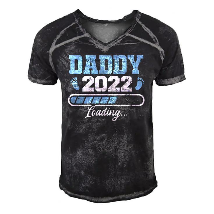 Mens Daddy 2022 Pregnancy Reveal First Time Dad Men's Short Sleeve V-neck 3D Print Retro Tshirt