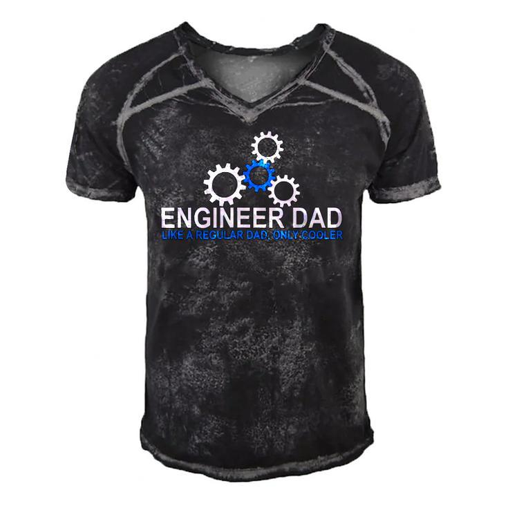 Mens Engineer Dad - Engineering Father Stem Gift For Dads Men's Short Sleeve V-neck 3D Print Retro Tshirt