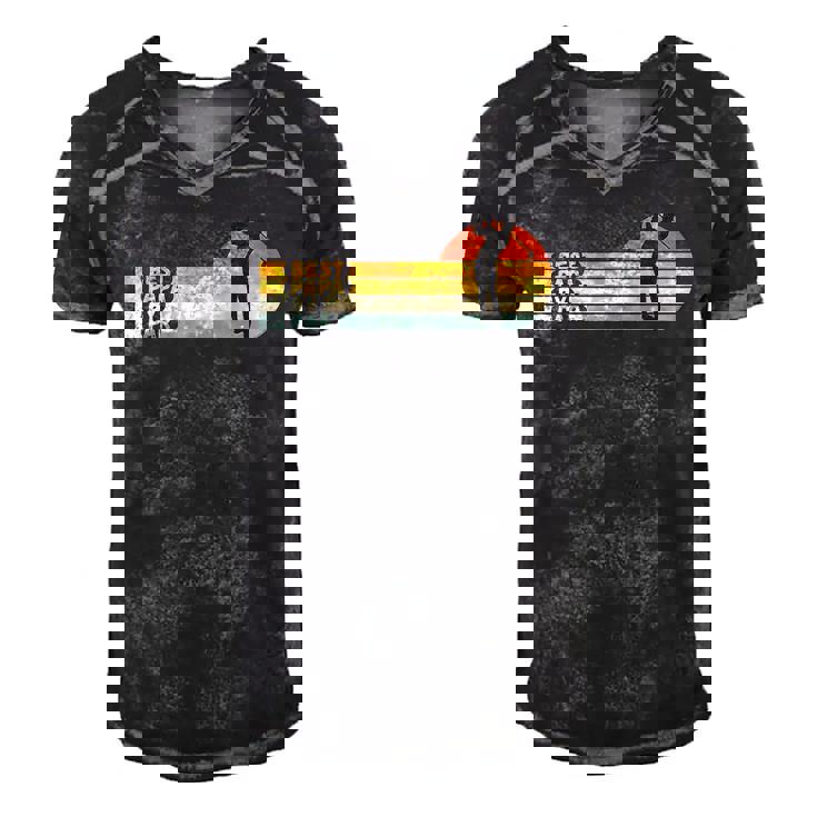 Mens Golf - Best Papa By Par - Fathers Day Golf Men's Short Sleeve V-neck 3D Print Retro Tshirt