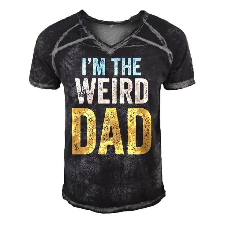 Mens Having A Weird Dad Builds Character Im The Weird Dad Men's Short Sleeve V-neck 3D Print Retro Tshirt