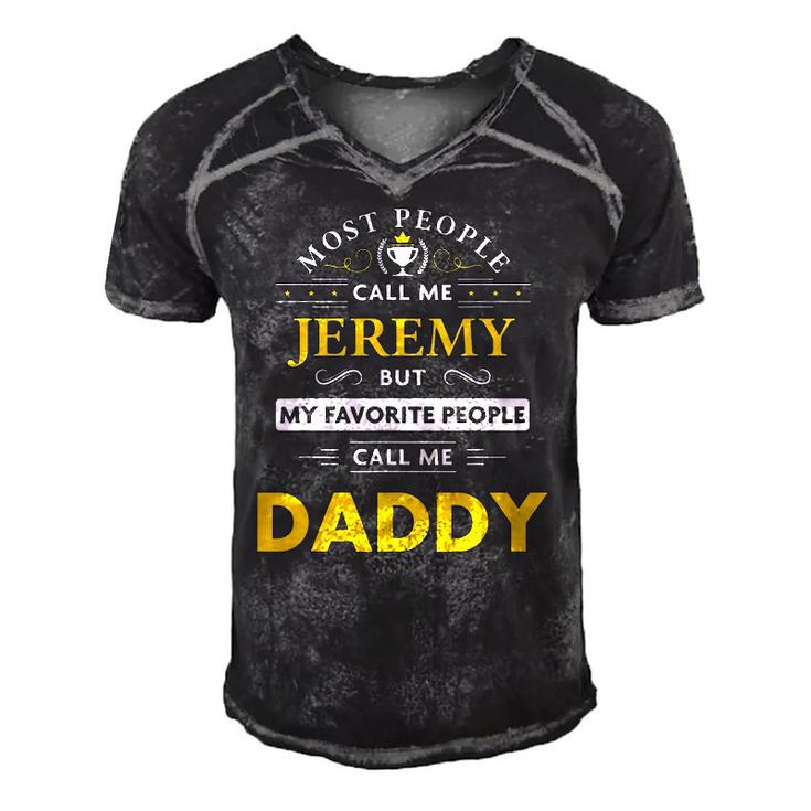 Mens Jeremy Name Gift - Daddy Men's Short Sleeve V-neck 3D Print Retro Tshirt