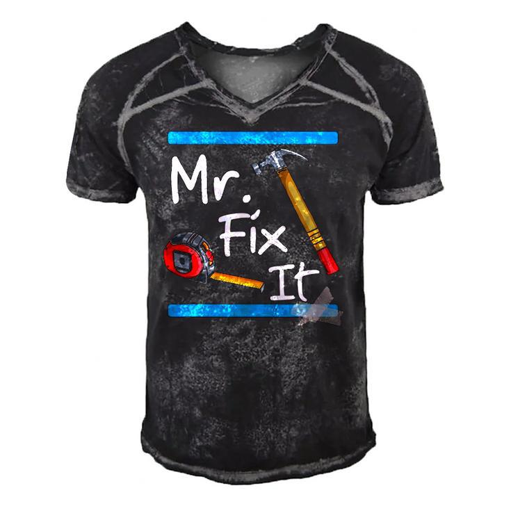 Mens Mr Fix It - Fixer Upper Tools Men's Short Sleeve V-neck 3D Print Retro Tshirt
