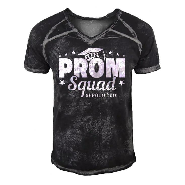 Mens Prom Squad 2022 I Graduate Prom Class Of 2022 I Proud Dad Men's Short Sleeve V-neck 3D Print Retro Tshirt