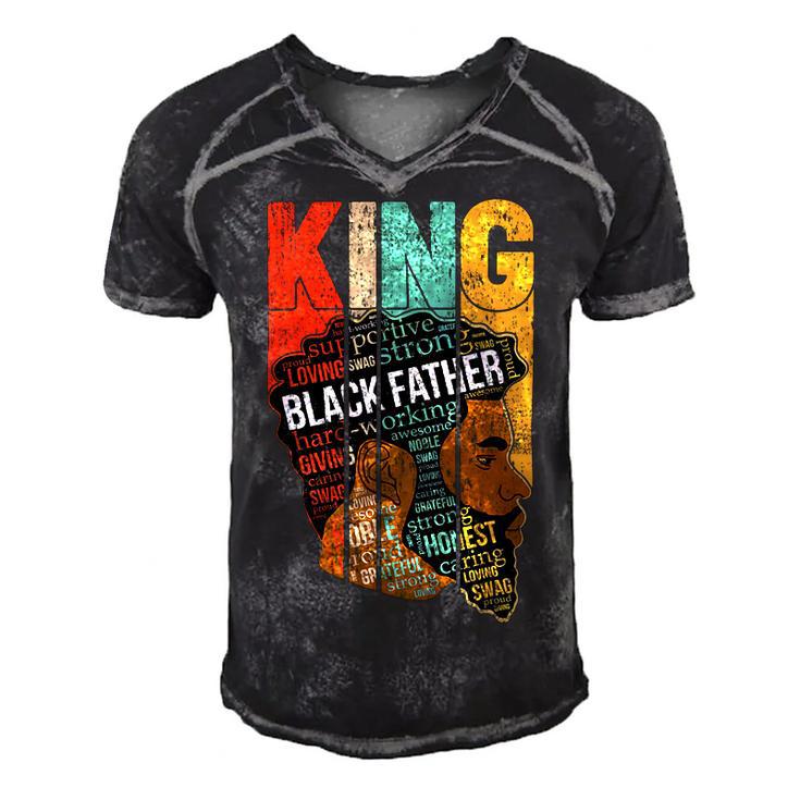 Mens Strong Black King Juneteeth African American Father Day 31 Shirt Men's Short Sleeve V-neck 3D Print Retro Tshirt