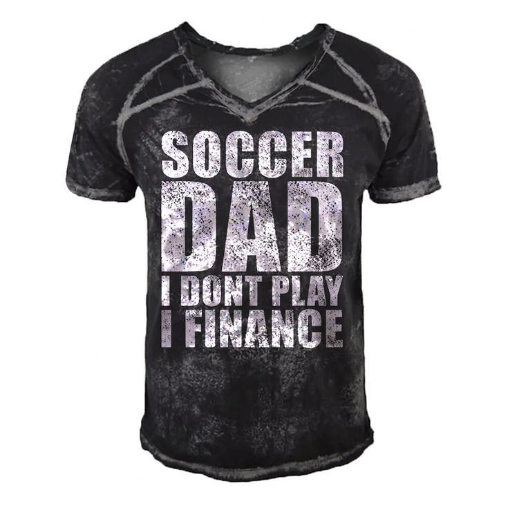 Mens Vintage Retro Soccer Dad I Dont Play I Finance Men's Short Sleeve V-neck 3D Print Retro Tshirt